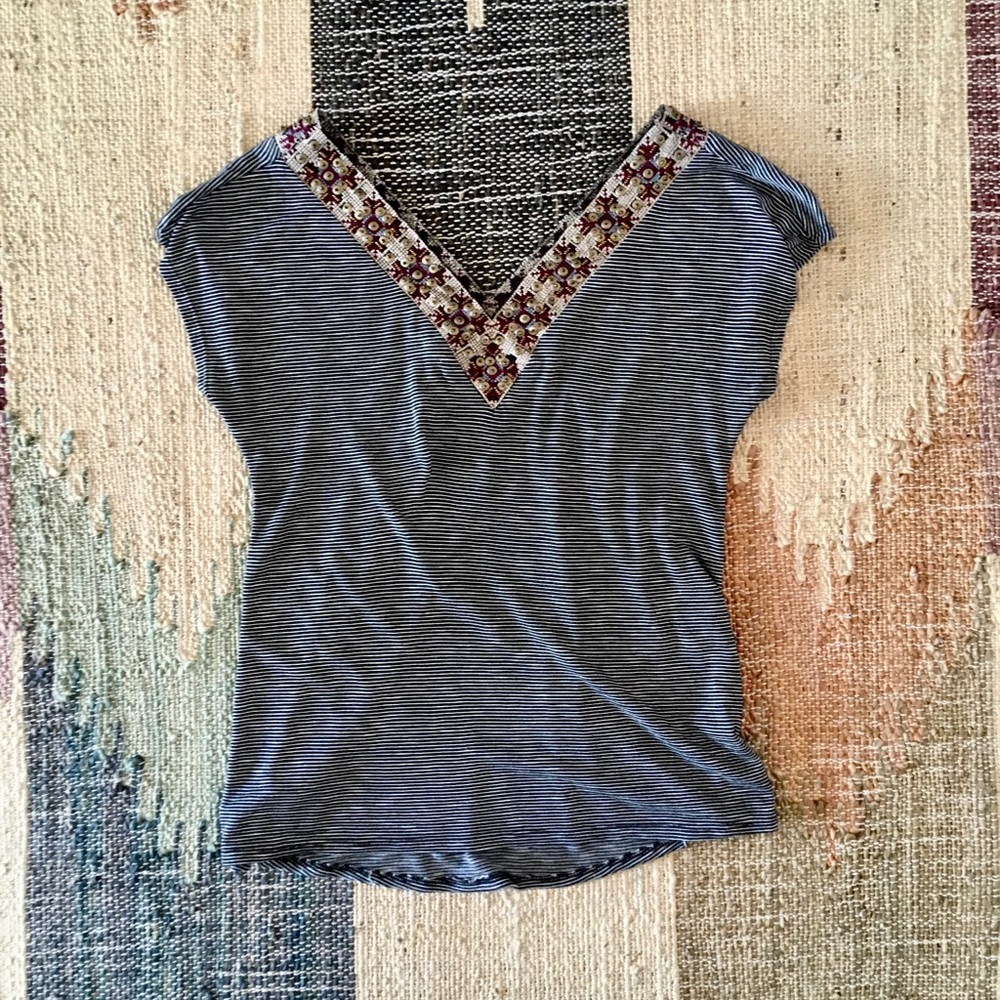 Papermoon by Stitch Fix black and white stripe top